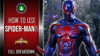 How To Use SPIDER-MAN 2099 Easily | Utility & Damage | Full Breakdown | Marvel Contest Of Champions