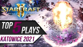 Starcraft 2 - TOP 5 Plays: IEM Katowice 2021