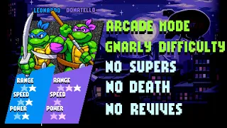 TMNT: Shredder's Revenge - Pro Run - 2P Co-op No Death / No Supers [Gnarly / Arcade]