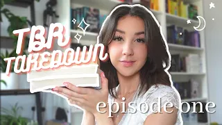 TBR TAKEDOWN EPISODE 1 | reading all of my physical tbr!