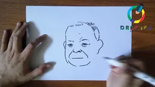 🔴How to Draw Laos President Bounnhang Vorachith | كيفية رسم رئيس لاوس بوننهانج فوراتشيث