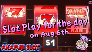 Show all the day's slot play!🤩 NEW SLOTS - HANDPAY JACKPOT Pinball Top Dollar New Blazing 7s 赤富士スロット