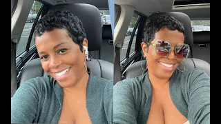 How I flat iron & style my Pixie Cut | Pixie cut hair | lisettejanae