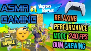 ASMR Gaming 😴 Fortnite Performance Mode Relaxing Gum Chewing 🎧🎮 Controller Sounds + Whispering 💤