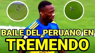 LUIS ADVINCULA GRAN VELOCIDAD SE LLEVO A RIVAL CON BOCA RIVER, BAILE DEL PERUANO EN TREMNEDO CLASICO