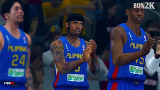 Gilas Pilipinas vs USA I Full Game Highlights Fiba World Cup Game 2023 FIBA2K Simulation