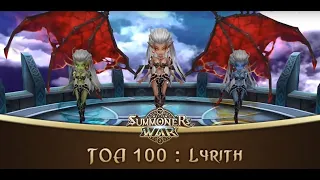 Beginner Toah Floor 100 F2P Team - Lyrith - Summoners War