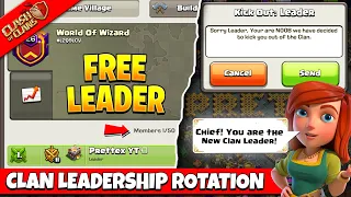 How to Become Leader of Inactive Clans in Coc - Inactive Clan Leader Rotation in Clash of Clans!