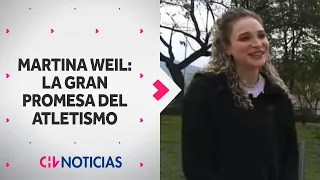 Con la Camiseta Puesta | Martina Weil: La gran promesa del atletismo - Santiago 2023 . CHV Noticias
