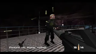 GoldenEye 007 N64 Walkthrough - Caverns - 00 Agent