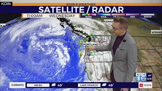 Portland sees a wet, windy, and warm Wednesday