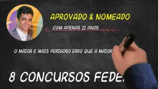 Com apenas 22 anos, Jovem mostra como passou em 8 Concursos Públicos Federais em um ano