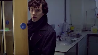 Sherlock and John's First Meeting | A Study In Pink | Sherlock | BBC