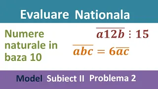 Evaluare Nationala 2020 (Numere naturale scrise in baza 10) - Probleme pregatitoare