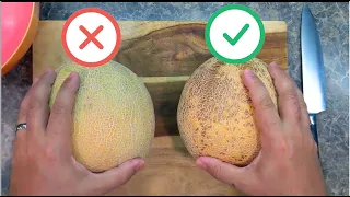 How to pick a sweet and juicy cantaloupe melon | 5 things to look for | How to cut cantaloupe