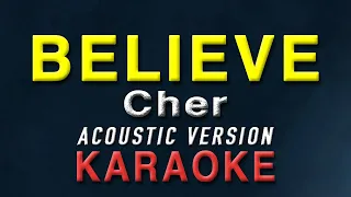 Believe - Cher | KARAOKE | Acoustic Version | Mysha Didi version