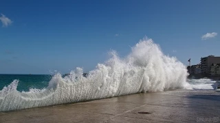 Grandes marées à Saint-Malo - 4 août 2015