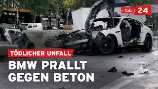 Raser-Unfall: Eine Tote und drei Schwerverletzte in Berlin