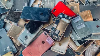 Found a lot of iphone in the Rubbish | Restoration Broken iPhone 6 | how to rebuild old Broken Phone