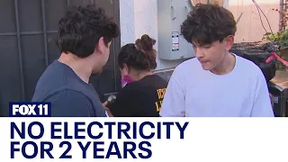 East LA family lives without power for 2 years