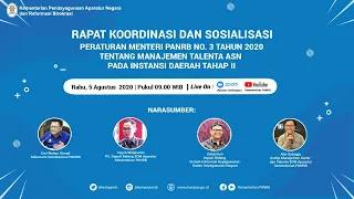 [LIVE] Rakor & Sosialisasi PermenPANRB No. 3/2020 tentang Manajemen Talenta ASN (Tahap II)