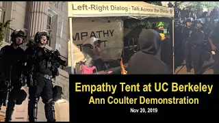 Empathy Tent at UC Berkeley Ann Coulter Demonstration