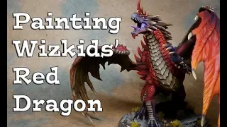 Painting a Red Dragon Miniature for Dungeons & Dragons