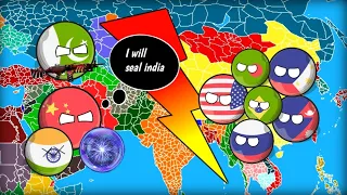 (COUNTRIES IN NUTSHELL) India got kidnapped by ??? #countryballs #nutshell #worldprovinces #map #fyp