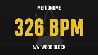 326 BPM 4/4 - Best Metronome (Sound : Wood block)