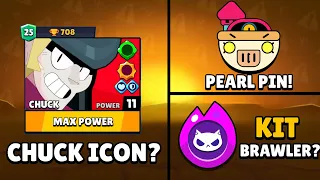 Chuck Profile Icon? Hidden Pearl Pin! 6 Hypercharge Items and More? Brawl Talk News