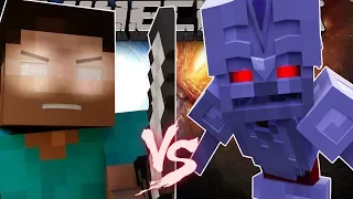 Mega Walls - Herobrine vs Skeleton King - (Minecraft Animation)
