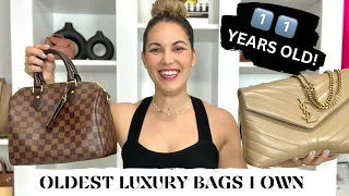 OLDEST LUXURY HANDBAGS I OWN - TAG 🏷  sharing sentimental meaning behind each & mini review