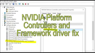 How to Fix Nvidia Platform Controllers and Framework Driver Issues in Device Manager // Windows