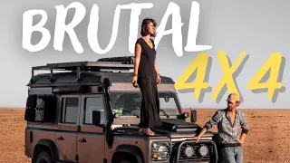 Awesome 4x4! Travel and Live in a Defender ||  África OVERLAND  Van Tour!