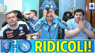 VERGOGNA!! RIDICOLI! FATE SCHIF0! EMPOLI-NAPOLI 3-2 | LIVE REACTION NAPOLETANI