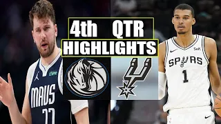 Dallas Mavericks vs San Antonio Spurs 4th QTR  Feb 14, 2024 Highlights | NBA Season