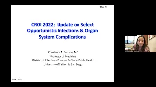 CROI 2022 Review Series: OIs and Other Complications of HIV