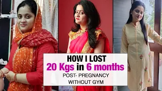 Post-pregnancy Weight Loss Transformation: How I lost 20 kgs without Gym | Fat to Fit | Fit Tak