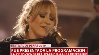 FESTIVAL DE PEÑAS 2019. FUE PRESENTADA LA PROGRAMACION