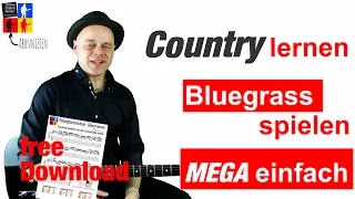 Country Gitarre lernen Bluegrass spielen 🎸