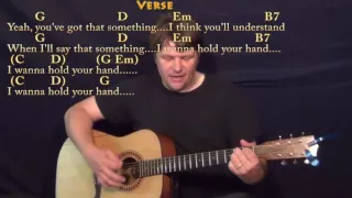 I Want to Hold Your Hand (The Beatles) Strum Guitar Cover Lesson with Chords/Lyrics