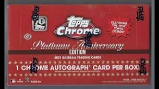 2021 Topps Chrome Platinum: #6 Final Boxes !!!!! 2 Boxes !!!!!