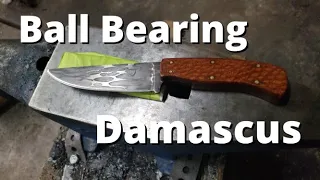 Forging A Knife From 1000 Ball Bearings - Canister Damascus Pt 2