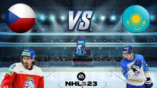 NHL 23 CZ | Česko vs Kazachstán | MS v ledním hokeji 2023 | PS4 |