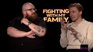 'Fighting with My Family" Nick Frost and Jack Lowden Talk Bonding Off-Camera and More