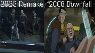 Dead Space (2023) VS Dead Space Downfall Captain Mathius's Death Comparison