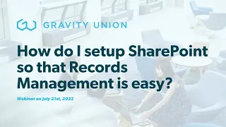 How do I setup SharePoint so that Records Management is easy?