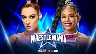 WWE 2K22 - Bianca Belair vs Becky Lynch (Raw Women's Championship) Wrestlemania 38 Simulation