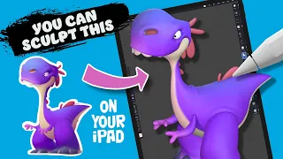 Nomad Sculpt: Purple Dinosaur