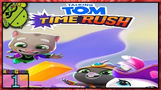 Talking Tom Time Rush Gameplay - Talking Tom Runner GAME Part1 (Android) New Android Game